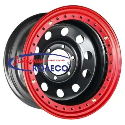 15'' 5x139,7 ET-44 D110 10,0J Off-Road Wheels УАЗ с бедлоком (красный) Черный
