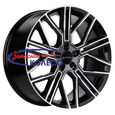 21'' 5x114,3 ET30 D66,1 9,5J Khomen Wheels KHW2101 (Infiniti) Black-FP