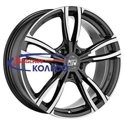 19'' 5x112 ET30 D73 8,0J MSW 73 Gloss Dark Grey Full Polished