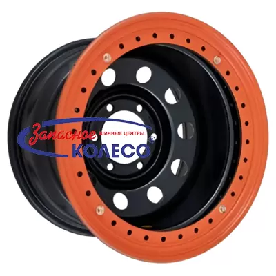 15'' 6x139,7 ET-19 D110 8,0J Off-Road Wheels Тойота Ниссан с бедлоком (оранжевый) Черный