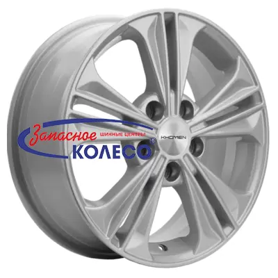 16'' 5x112 ET50 D57,1 6,0J Khomen Wheels KHW1603 (Jetta) F-Silver