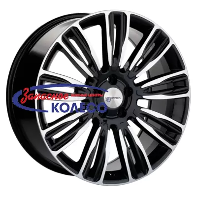 20'' 5x130 ET45 D71,6 8,5J Khomen Wheels KHW2004 (Q7/Touareg) Black-FP