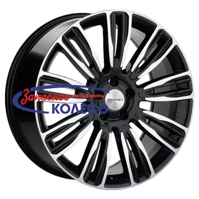 20'' 5x120 ET45 D72,6 8,5J Khomen Wheels KHW2004 (RRover) Black-FP