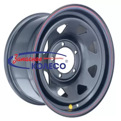 16'' 5x139,7 ET15 D110 7,0J Off-Road Wheels УАЗ Х (треуг. мелкий) Черный