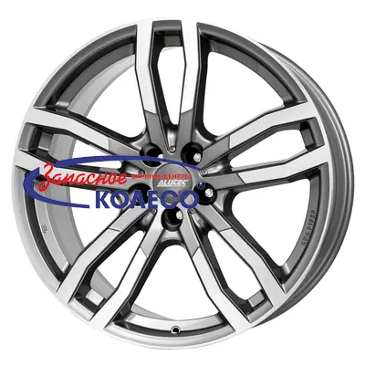 21'' 5x112 ET53 D66,5 9,5J Alutec DriveX Metal Grey Front Polished