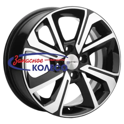 15'' 4x100 ET40 D60,1 6,0J Khomen Wheels KHW1501 (Logan/Sandero/Xray) Black-FP