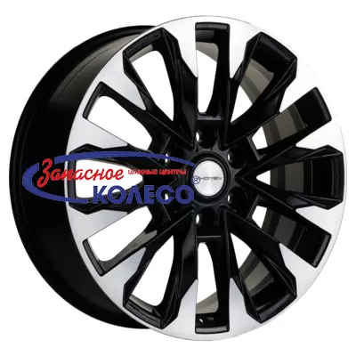 20'' 6x139,7 ET25 D106,1 8,0J Khomen Wheels KHW2010 (LC Prado) Black-FP