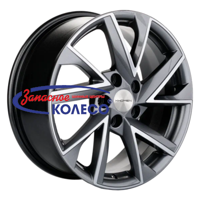 17'' 5x110 ET46 D63,3 7,0J Khomen Wheels KHW1714 (Changan CS35/CS35 Pro) Gray-FP