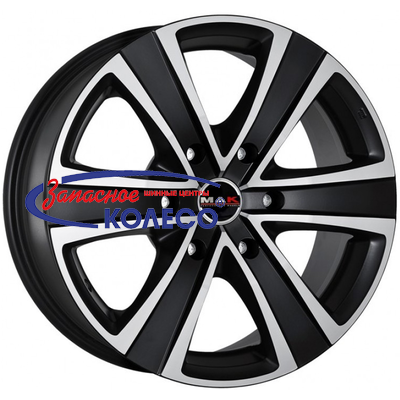 18'' 6x114,3 ET45 D66,1 8,0J MAK Stone 6 Black mirror