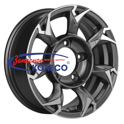 15'' 5x139,7 ET5 D98,5 5,5J Khomen Wheels KHW1505 (Lada NIVA 4x4) Gray-FP