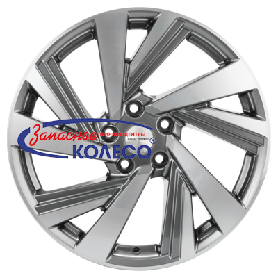 18'' 5x114,3 ET50 D67,1 7,5J Khomen Wheels KHW1801 (Optima/Seltos) Gray-FP