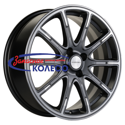 17'' 4x100 ET43 D60,1 6,5J Khomen Wheels KHW1707 (Lada Vesta Cross) Gray-FP